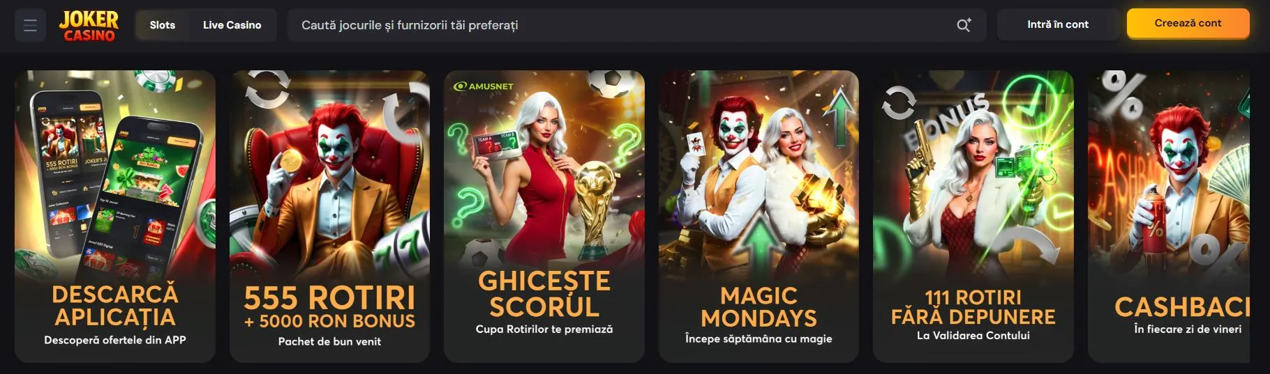 top cazinouri online din România Joker Casino